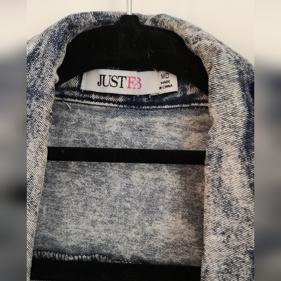 Distressed Denim Vest - Picture 2 of 9
